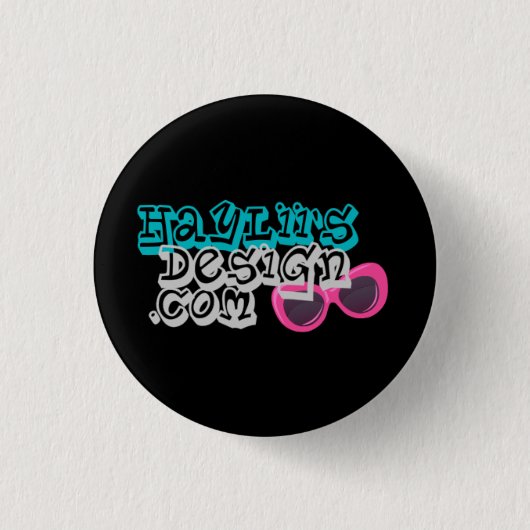 Hayliis Design Flare! Ronde Button 3,2 Cm (Voorkant)