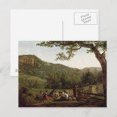 Haymakers Piconiek in een veld Briefkaart (Voorkant / Achterkant)