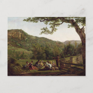 Haymakers Piconiek in een veld Briefkaart