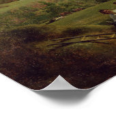 Haymakers Piconiek in een veld Poster (Hoek)