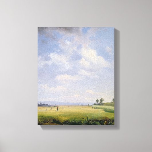 Haymaking, 1838 (olie op doek) canvas afdruk (Voorkant)