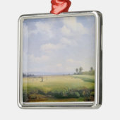 Haymaking, 1838 (olie op doek) metalen ornament (Links)