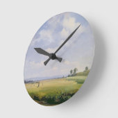 Haymaking, 1838 (olie op doek) ronde klok (Hoek)