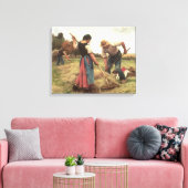 Haymaking, 1880 canvas afdruk (Insitu (Woonkamer))