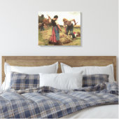 Haymaking, 1880 canvas afdruk (Insitu (Slaapkamer))
