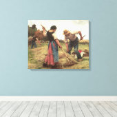 Haymaking, 1880 canvas afdruk (Insitu (Houten vloer))