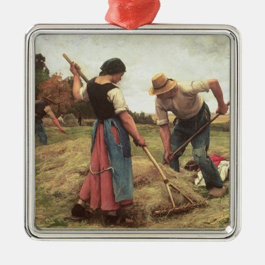 Haymaking, 1880 metalen ornament (Voorkant)