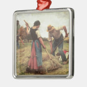 Haymaking, 1880 metalen ornament (Links)