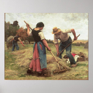 Haymaking, 1880 poster