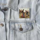 Haymaking, 1880 vierkante button 5,1 cm (In situ)