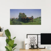 Haymaking, Auvergne Poster (Thuiskantoor)