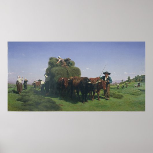 Haymaking, Auvergne Poster (Voorkant)