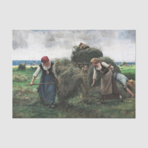 Haymaking beroemd gemaakt door Julien Dupre Tissuepapier