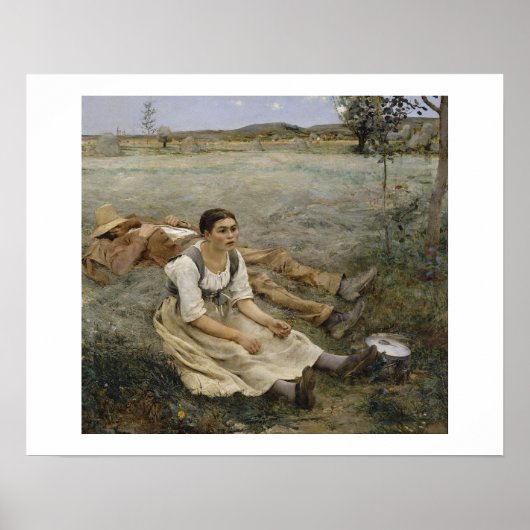 Haymaking — Jules Bastien-Lepage (1877) Poster (Voorkant)