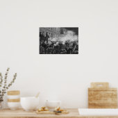 Haymarket Riot Engraving - 1886 Poster (Keuken)