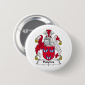 Haynes Family Crest Ronde Button 5,7 Cm (Voorkant /achterkant)