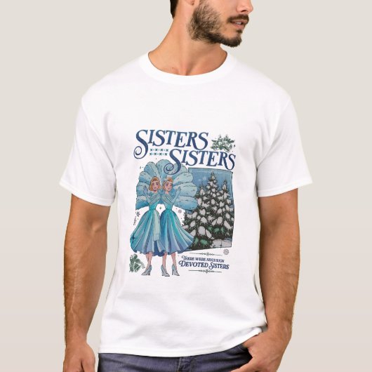 Haynes Sisters - Witte kerstfilm T-shirt (Voorkant)