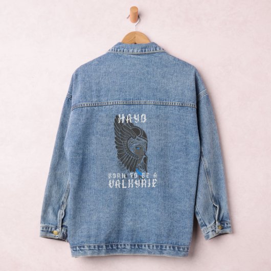 Hayo geboren als Valkyrie gepersonaliseerd Denim Jacket (Hangar)