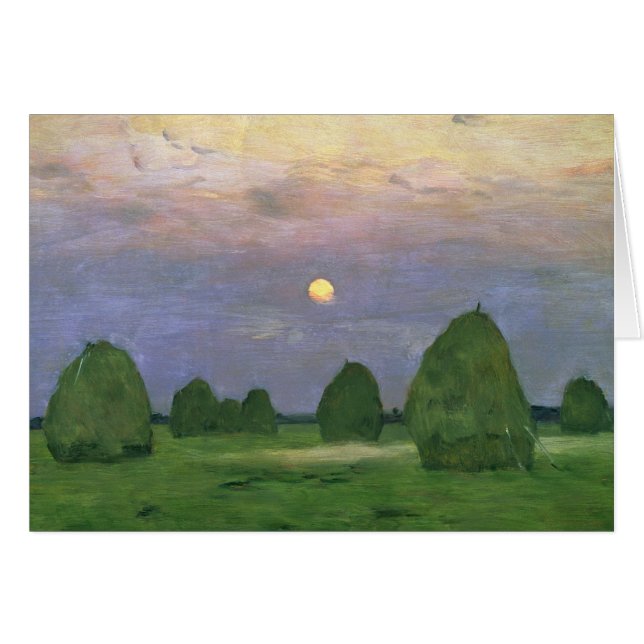 Hayricks in Dusk, 1899 (Voorkant Horizontaal)