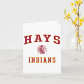 Hays High School Indianen _1 Kaart (Gele Bloem)