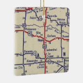 Hays KS Map Keramisch Ornament (Rechts)