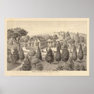 Hays residentie, Oakland, Alameda Co. Poster