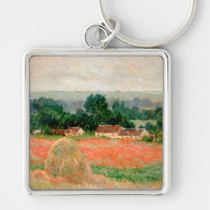 Haystack bij Giverny, Claude Monet Sleutelhanger