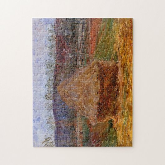 Haystack in Giverny Monet Fine Art Legpuzzel (Verticaal)