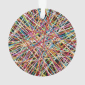 Haystack in rood acryl Ornament (achterkant)