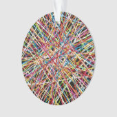 Haystack in rood acryl Ornament (voorkant)