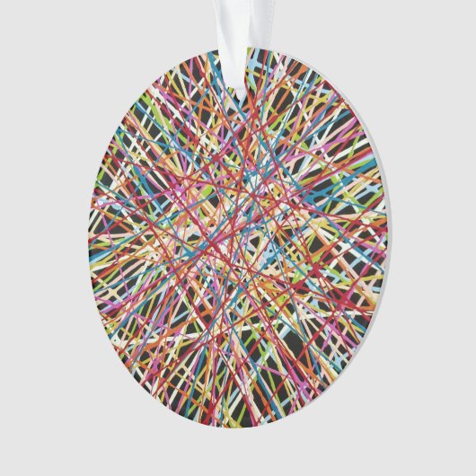 Haystack in rood acryl Ornament (voorkant)