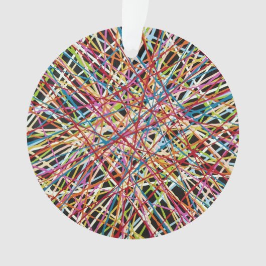 Haystack in rood acryl Ornament (voorkant)