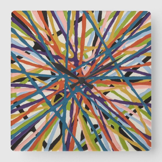 Haystack in Witte Wandklok (Voorkant)