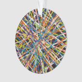 Haystack in zwart acryl Ornament (voorkant)