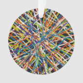 Haystack in zwart acryl Ornament (voorkant)