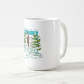 Haystack Mountain Vermont USA Ski logo Koffiemok (Voorkant rechts)
