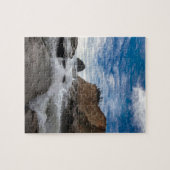 Haystack Rock aan de kust van Cape Kiwanda Oregon  Legpuzzel (Horizontaal)