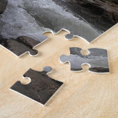 Haystack Rock aan de kust van Cape Kiwanda Oregon  Legpuzzel (Zijkant)