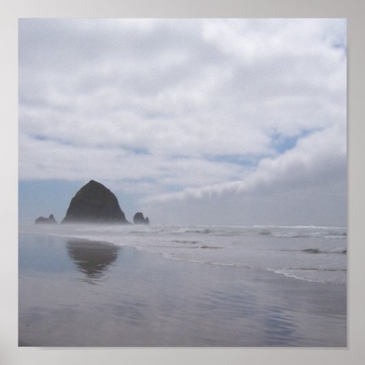 Haystack Rock Beach Poster (Voorkant)