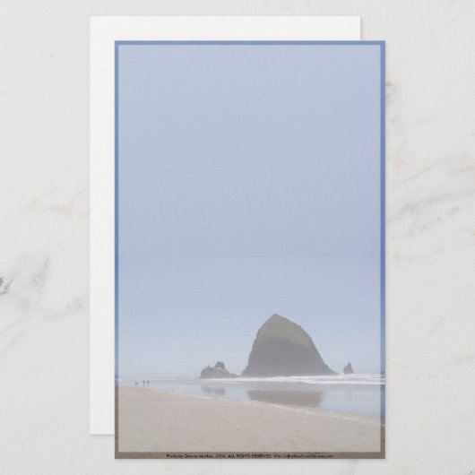 Haystack Rock Briefpapier (Voorkant / Achterkant)