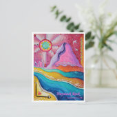 Haystack Rock Cannon Beach OF Travel Art Briefkaar Briefkaart (Staand voorkant)