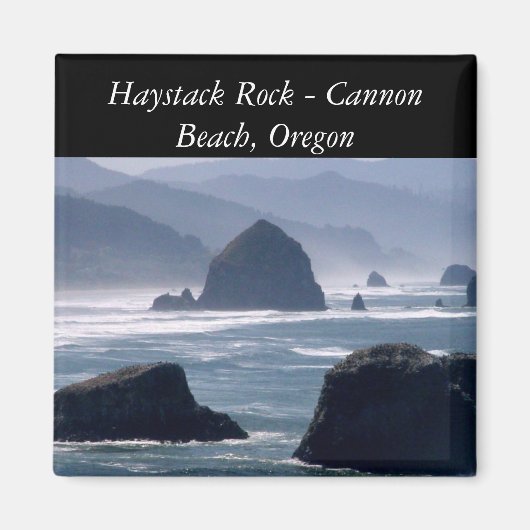 Haystack Rock - Cannon Beach Oregon Magnet (Voorkant)