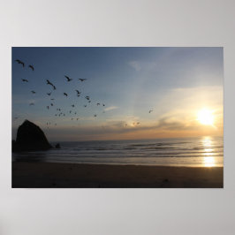 Haystack Rock, Cannon Beach Oregon Poster