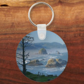 Haystack Rock, Cannon Beach, Oregon Sleutelhanger (Voorkant)