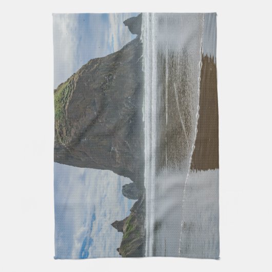 Haystack Rock, Cannon Beach, Oregon Theedoek (Verticaal)