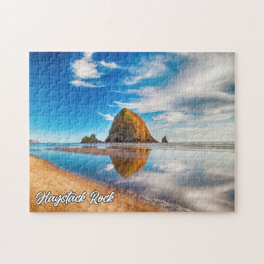 Haystack Rock, Cannon Beach, Oregon, VS Legpuzzel (Horizontaal)