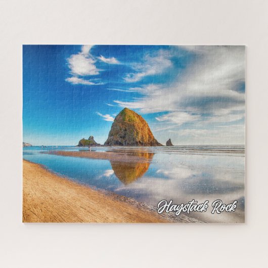 Haystack Rock, Cannon Beach, Oregon, VS Legpuzzel (Horizontaal)