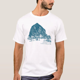 Haystack Rock Illustration T-shirt