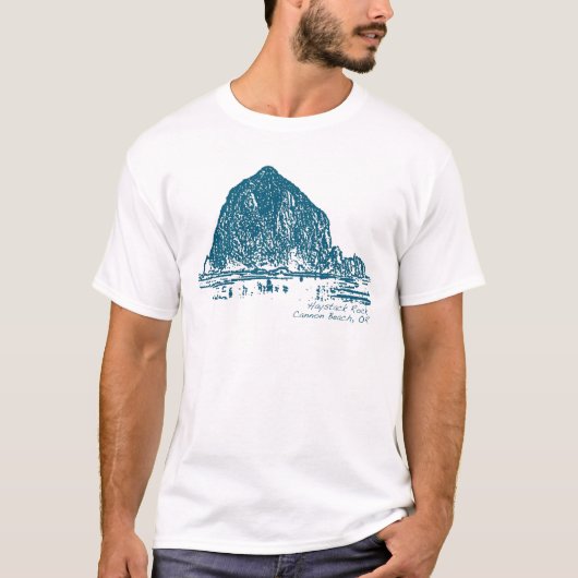 Haystack Rock Illustration T-shirt (Voorkant)
