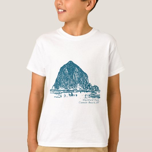 Haystack Rock Illustration T-shirt (Voorkant)